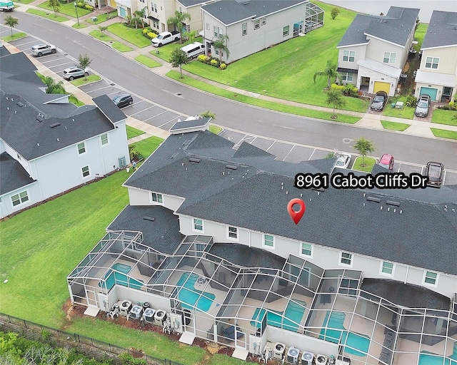 8961 Cabot Cliffs Dr, Davenport, FL 33896 - aerial view of residential area featuring a pool area