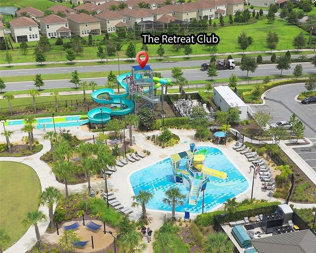 8961 Cabot Cliffs Dr, Davenport, FL 33896 - bird's eye view of a pool area