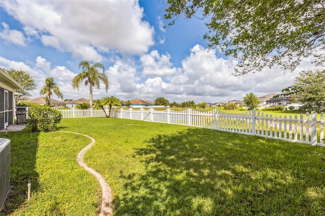 6935 Runner Oak Dr, Wesley Chapel, FL 33545 - fenced backyard with a water view and a residential view