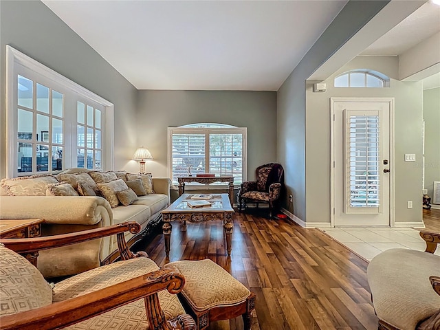 1701 Lucky Pennie Way, Apopka, FL 32712 - living room with hardwood / wood-style floors and baseboards