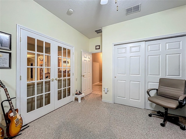 1701 Lucky Pennie Way, Apopka, FL 32712 - home office with french doors and carpet flooring