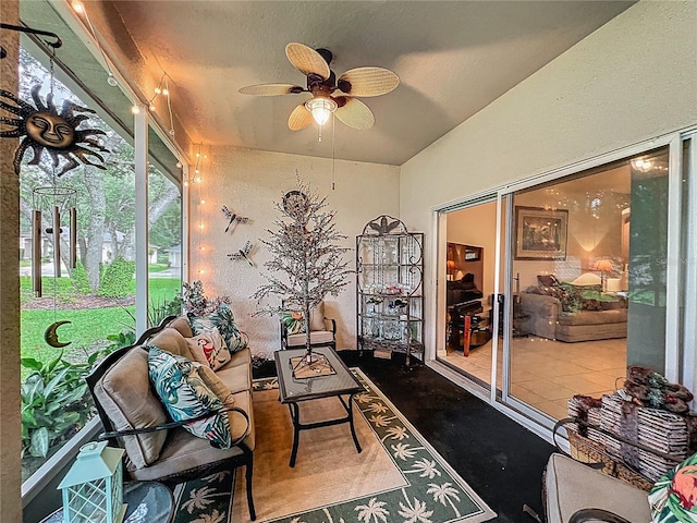 1701 Lucky Pennie Way, Apopka, FL 32712 - sunroom with ceiling fan