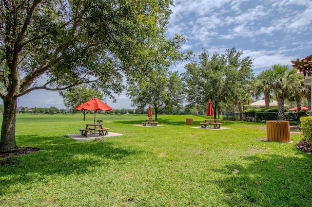 13940 Magnolia Ridge Loop, Winter Garden, FL 34787 - view of green lawn with a fire pit