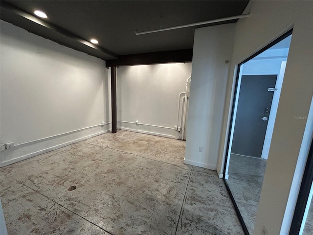 62 W Colonial Dr Unit 302, Orlando, FL 32801 - home theater room with concrete flooring and recessed lighting