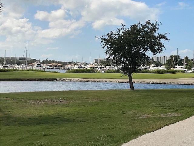 3010 Grand Bay Blvd Unit 472, Longboat Key, FL 34228 - view of property's community featuring a water view and a yard