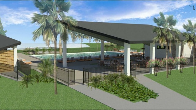 5625 Brosnan Rd, Saint Cloud, FL 34771 - view of community featuring a patio and a swimming pool