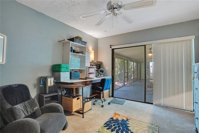 616 Magnolia St, Windermere, FL 34786 - carpeted home office featuring ceiling fan