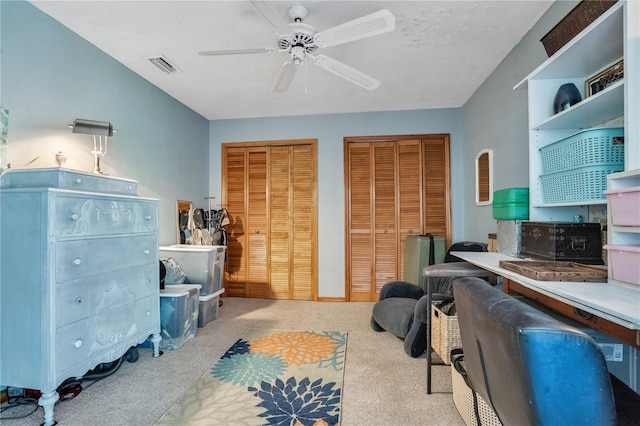 616 Magnolia St, Windermere, FL 34786 - carpeted home office featuring ceiling fan