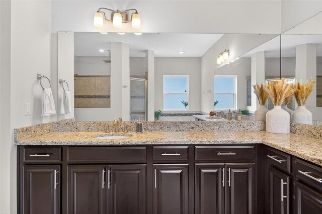15318 Sandfield Loop, Winter Garden, FL 34787 - full bath with a shower stall and vanity