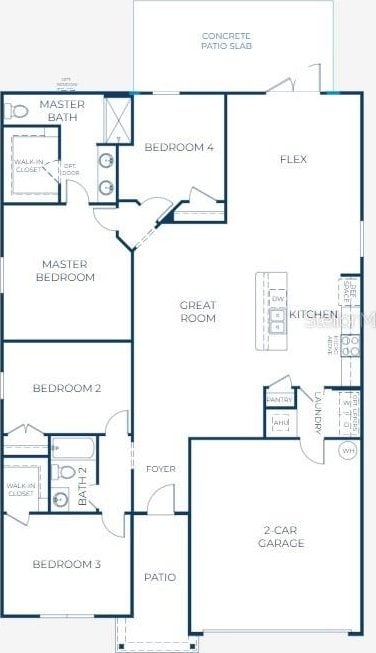 8624 N Pitcairn Way, Citrus Springs, FL 34434 - room layout