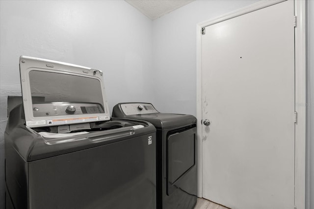 2751 Wentworth Pl, Cocoa, FL 32926 - laundry area featuring washer and clothes dryer and light wood-style floors