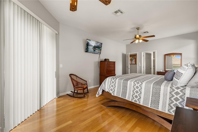 2696 Clearview St, Clermont, FL 34711 - bedroom featuring light wood-style floors and a ceiling fan