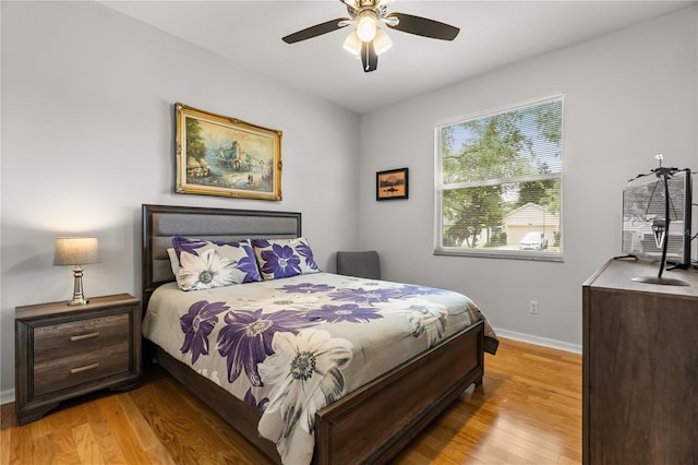 2696 Clearview St, Clermont, FL 34711 - bedroom featuring light wood-type flooring and ceiling fan
