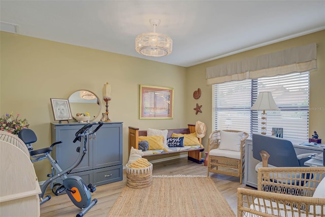 5323 Concord Way, Fort Myers, FL 33907 - office area featuring light wood finished floors