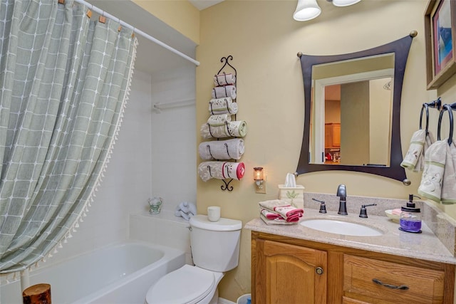 5323 Concord Way, Fort Myers, FL 33907 - full bath with shower / bath combination with curtain, toilet, and vanity