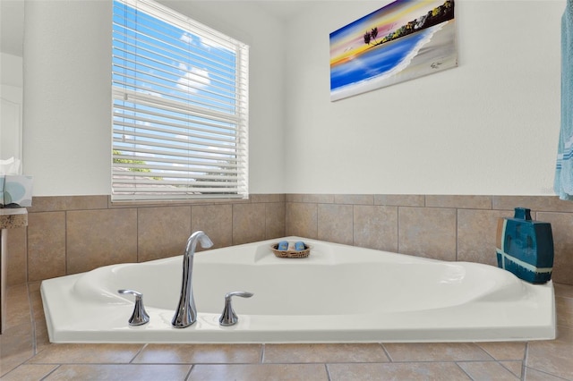 15613 Camp Dubois Cres, Winter Garden, FL 34787 - full bath with a garden tub and tile patterned flooring