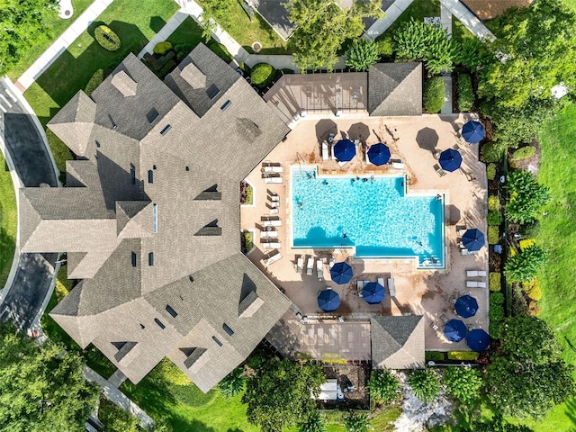 15613 Camp Dubois Cres, Winter Garden, FL 34787 - aerial view of property's location with a pool