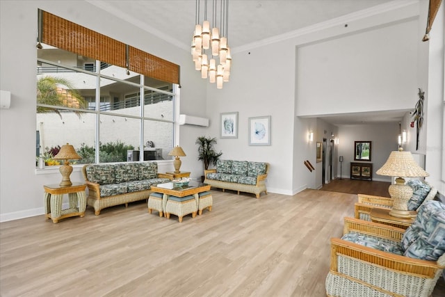 4621 S Atlantic Ave Unit 7202, Port Orange, FL 32127 - community lobby with ornamental molding and a high ceiling