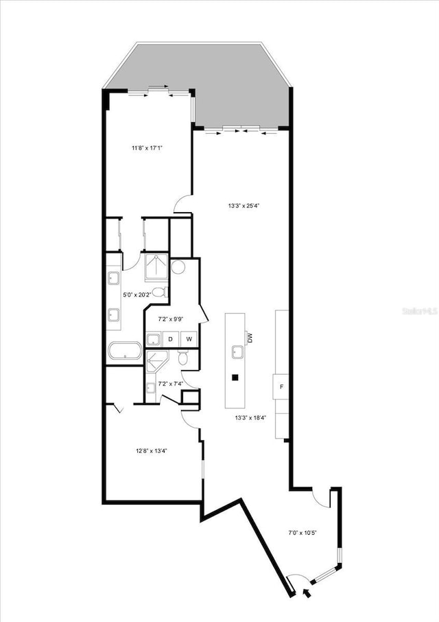 4621 S Atlantic Ave Unit 7202, Port Orange, FL 32127 - home floor plan
