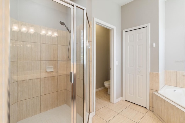 11322 Rapallo Ln, Windermere, FL 34786 - full bathroom with a stall shower, tile patterned floors, and a bath