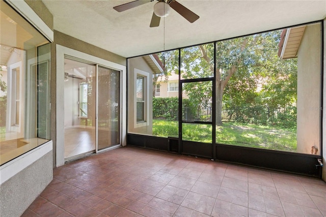 11322 Rapallo Ln, Windermere, FL 34786 - unfurnished sunroom with a ceiling fan