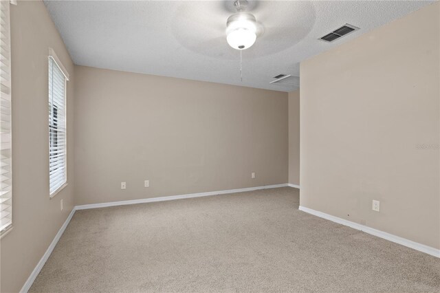938 Southridge Trl, Altamonte Springs, FL 32714 - carpeted spare room featuring ceiling fan, baseboards, and a textured ceiling