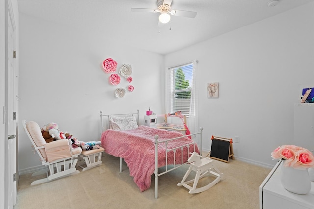2339 Jernigan Loop, Kissimmee, FL 34746 - bedroom with carpet floors, baseboards, and ceiling fan