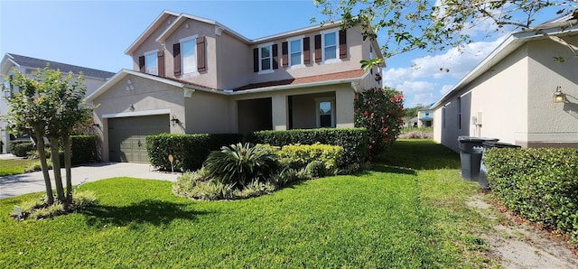 7620 Tangle Rush Dr, Gibsonton, FL 33534 - view of front of property with stucco siding, driveway, and a front lawn