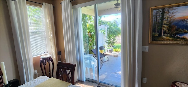 7620 Tangle Rush Dr, Gibsonton, FL 33534 - doorway featuring a ceiling fan