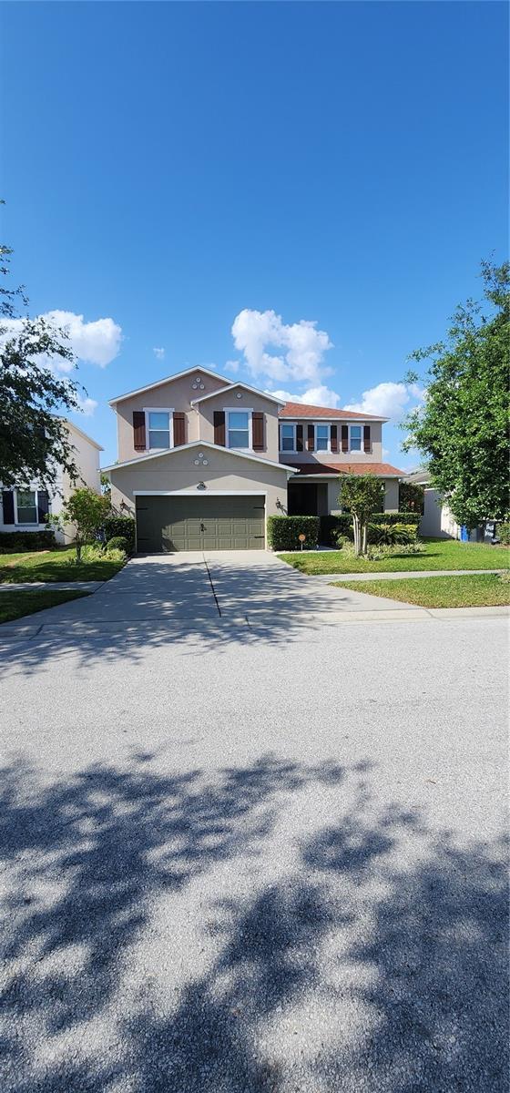 7620 Tangle Rush Dr, Gibsonton, FL 33534 - view of front of property with driveway and a garage