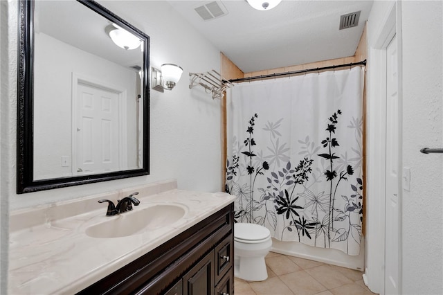 5662 Royal Pine Blvd Unit 24, Orlando, FL 32807 - bathroom with vanity, toilet, tile patterned flooring, and shower / bathtub combination with curtain
