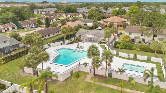 5662 Royal Pine Blvd Unit 24, Orlando, FL 32807 - aerial view of residential area with a pool