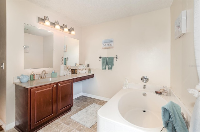 16012 Lanesboro Ct, Clermont, FL 34711 - full bath with a bath, vanity, and baseboards