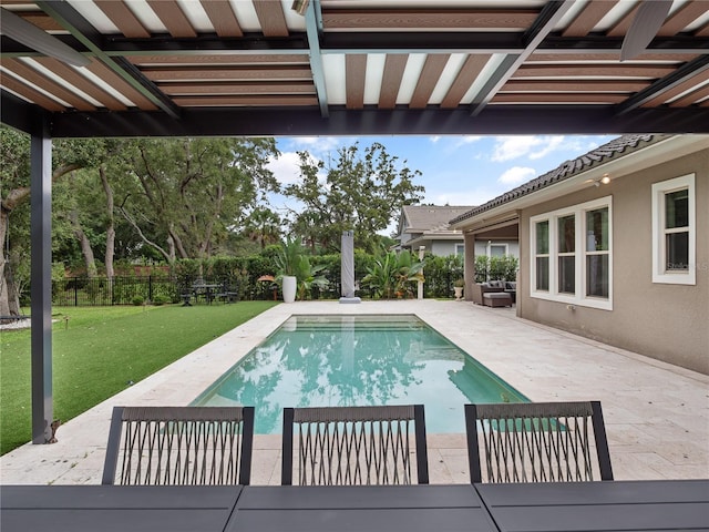 1265 Estancia Woods Loop, Windermere, FL 34786 - view of pool with a patio area and a fenced backyard