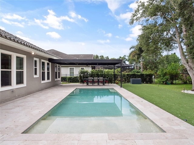 1265 Estancia Woods Loop, Windermere, FL 34786 - view of pool with a patio area and a fenced backyard