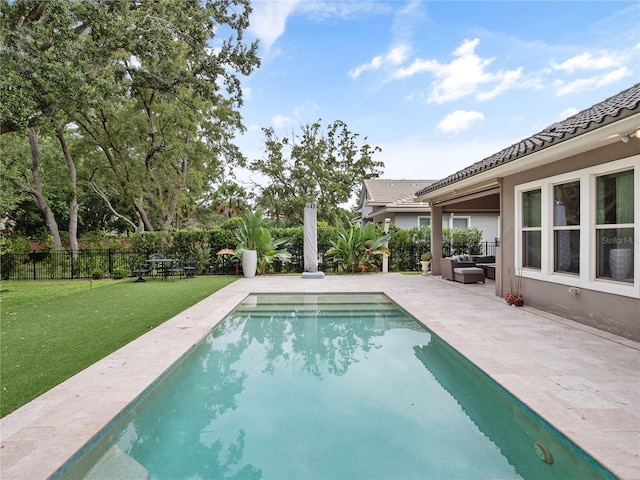 1265 Estancia Woods Loop, Windermere, FL 34786 - view of pool featuring a patio area and a fenced backyard