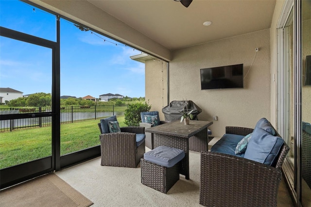 7163 Talamore Dr, Wesley Chapel, FL 33545 - sunroom with plenty of natural light
