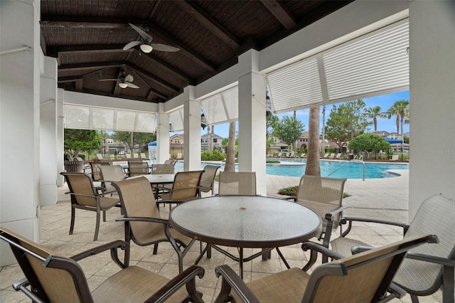 7163 Talamore Dr, Wesley Chapel, FL 33545 - sunroom / solarium with healthy amount of natural light