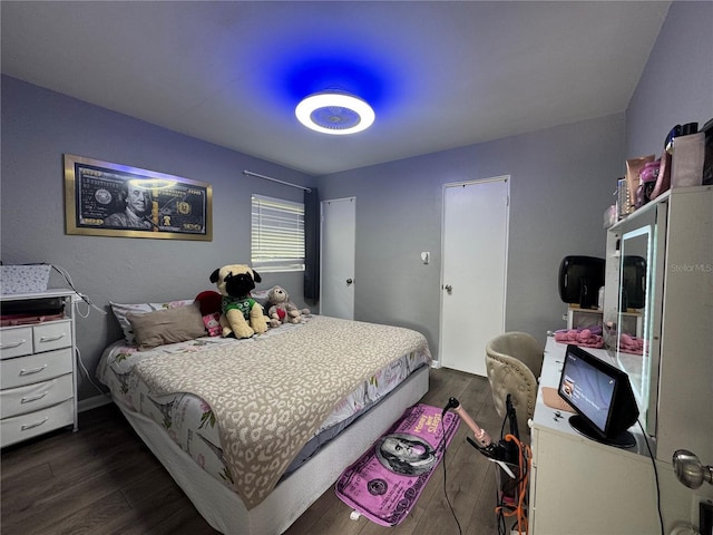 3702 Mirror Lake Dr, Apopka, FL 32703 - bedroom with dark wood-style floors
