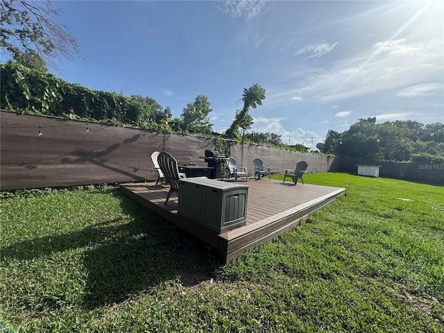 3702 Mirror Lake Dr, Apopka, FL 32703 - view of yard with a wooden deck