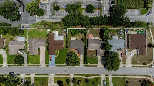 418 Tulane Dr, Altamonte Springs, FL 32714 - aerial view of residential area with property boundaries highlighted