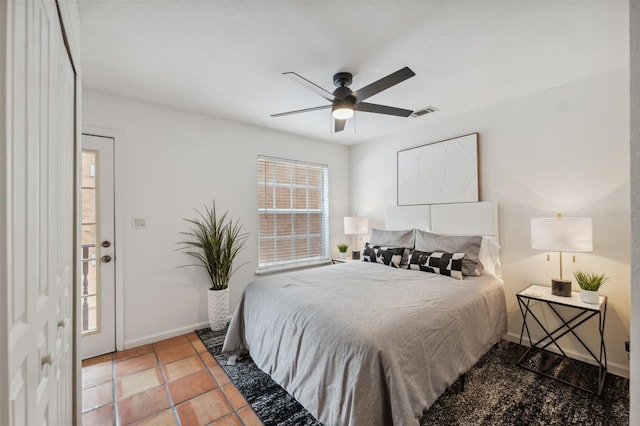 602 E Livingston St Unit 3, Orlando, FL 32803 - bedroom featuring baseboards and ceiling fan
