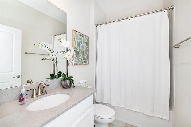 9106 Cut Shot Dr, Winter Garden, FL 34787 - bathroom featuring vanity, toilet, and shower / bath combo