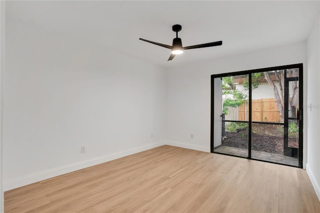 2541 Leeward Way, Winter Park, FL 32792 - empty room with wood finished floors, baseboards, and ceiling fan