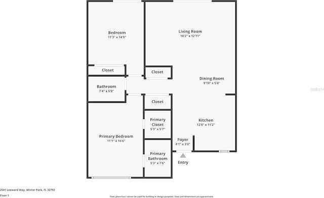 2541 Leeward Way, Winter Park, FL 32792 - property floor plan
