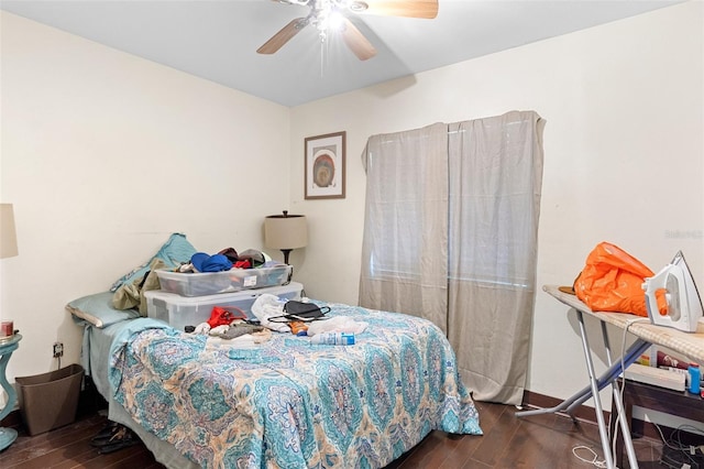 2044 W Gore St, Orlando, FL 32805 - bedroom featuring wood finished floors and ceiling fan