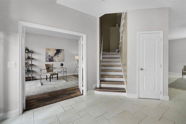 201 Hammock Dunes Pl, Orlando, FL 32828 - staircase with baseboards