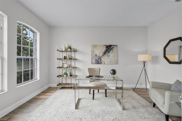 201 Hammock Dunes Pl, Orlando, FL 32828 - office featuring baseboards and wood finished floors