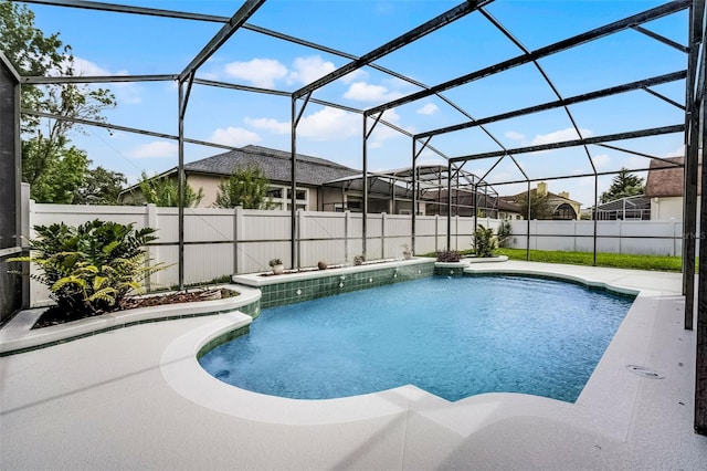 201 Hammock Dunes Pl, Orlando, FL 32828 - view of pool featuring a fenced backyard and a lanai