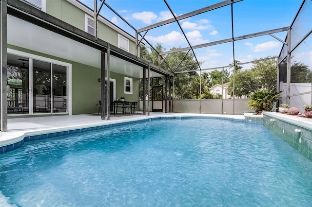 201 Hammock Dunes Pl, Orlando, FL 32828 - view of swimming pool with a patio and a lanai